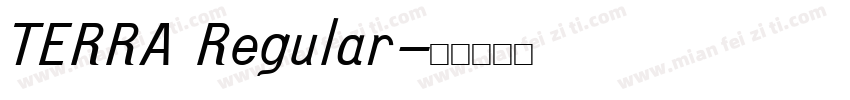 TERRA Regular字体转换